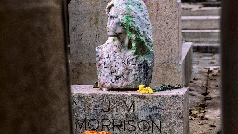 O túmulo de Jim Morrison